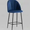 Стул полубарный Логан SN велюр синий УТ000042214 - 2