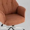 Кресло офисное TopChairs Neoma терракотовый ткань УТ000041774 - 8