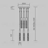 Каскадная люстра Maytoni MOD328PL-L18CH3K  - 7
