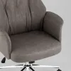 Кресло офисное TopChairs Neoma серый экокожа УТ000041775 - 8