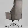 Кресло офисное TopChairs Neoma серый экокожа УТ000041775 - 6