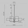 Люстра на штанге Maytoni MOD360PL-08BS  - 5