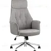 Кресло офисное TopChairs Neoma светло-серый экокожа ткань УТ000041772 - 1