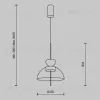 Подвесной светильник Maytoni MOD185PL-L12CG3K2  - 4