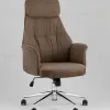 Кресло офисное TopChairs Neoma коричневый экокожа ткань УТ000041771 - 2