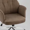 Кресло офисное TopChairs Neoma коричневый экокожа ткань УТ000041771 - 8
