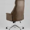 Кресло офисное TopChairs Neoma коричневый экокожа ткань УТ000041771 - 6