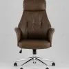 Кресло офисное TopChairs Neoma коричневый экокожа УТ000041776 - 3