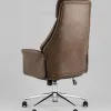 Кресло офисное TopChairs Neoma коричневый экокожа УТ000041776 - 6