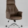 Кресло офисное TopChairs Neoma коричневый экокожа УТ000041776 - 2
