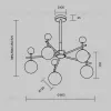 Люстра на штанге Maytoni MOD436PL-05BS  - 3