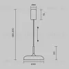 Подвесной светильник Maytoni MOD189PL-L30W3K  - 4
