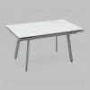 Стол Тайл 140-200/85/75 столешница Snow white подстолье металл серый УТ000041936 - 6