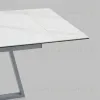 Стол Керас 120-180/80/75 столешница МДФ16/керамика Snow white подстолье металл серый УТ000041935 - 8
