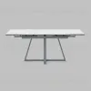 Стол Керас 120-180/80/75 столешница МДФ16/керамика Snow white подстолье металл серый УТ000041935 - 4