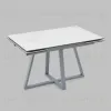 Стол Керас 120-180/80/75 столешница МДФ16/керамика Snow white подстолье металл серый УТ000041935 - 6