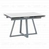 Стол Керас 120-180/80/75 столешница МДФ16/керамика Snow white подстолье металл серый УТ000041935 - 1