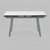 Стол Тайл 140-200/85/75 столешница Snow white подстолье металл серый УТ000041936 - 3