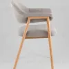 Стул обеденный Tavu с деревянными ножками серый УТ000041727 - 4