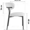 Стул обеденный Ayla серый белые ножки УТ000041710 - 10