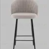Стул полубарный Ханнингем букле светло-серый УТ000041700 - 3