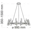 Подвесная люстра Maytoni MOD031PL-24B MOD031PL-24B - 13