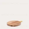 Zairin Сервировочная доска из 100% акации с ручкой из желтого металла 254247 - 1