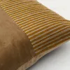 Samit Чехол на подушку из 100% хлопкового бархата с горчичными полосками 45 x 45 см 210450 - 4