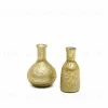 Deila Набор из 2 золотых ваз из переработанного стекла 10 см 218108 - 1