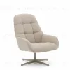 Jaspe Вращающееся кресло бежевого цвета с серой отделкой металла 210902 - 6