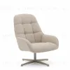Jaspe Вращающееся кресло бежевого цвета с серой отделкой металла 210902 - 1