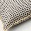 Чехол для подушки Airi в бежевую клетку с желтой окантовкой 45 x 45 см 212477 - 3
