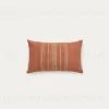 Чехол для подушки из льна Sairu оранжевого цвета с вышивкой из джута 30 x 50 см 262057 - 1