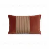Samit Чехол на подушку из 100% хлопкового бархата с красными полосками 30 x 50 см 210452 - 1