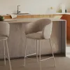Полубарный стул Maina из бежевой шенилли и ножками в бежевой отделке, 65 см 208249 - 2