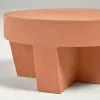 Кофейный столик Vilena из терракоты Ø 60 см 097584 - 5