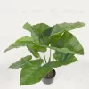 Искусственное растение Alocasia пахучая с черным горшком 57 см 114621 - 5