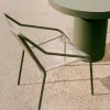 Садовое кресло Zivia из веревки цвета экрю и оцинкованной стали зеленого цвета 254033 - 4
