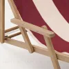 Vilara Складной шезлонг для улицы в полоску бордового и бежевого цвета 262375 - 12
