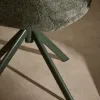 Lexa Вращающееся кресло из зеленого шенилла и стальными зелеными ножками 218525 - 5