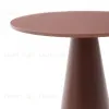 Приставной столик Wilshire из стали с закаленным стеклом с матовой терракотовой отделкой Ø35 см 299294 - 9