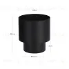 Кашпо для цветов Mash из черного металла Ø 28 см 102147 - 8