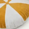 Odet Круглая подушка из 100% хлопка бело-горчичная 209233 - 6