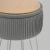Пуф Астор серебристый серебряные ножки УТ000041380 - 5