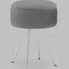 Пуф Астор серебристый серебряные ножки УТ000041380 - 2