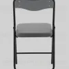 Стул складной Джонни велюр велютто темно-серый каркас черный матовый УТ000041387 - 4