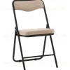 Стул складной Джонни велюр велютто бежевый каркас черный матовый УТ000041388 - 1