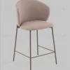 Стул полубарный Блейз велюр бежевый, каркас бежево-серый УТ000041394 - 2