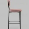 Стул Полубарный Бриф DD велюр пыльно-розовый УТ000041514 - 4