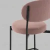 Стул Полубарный Бриф DD велюр пыльно-розовый УТ000041514 - 8